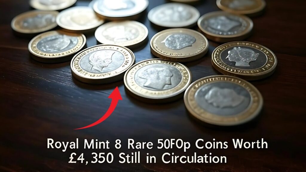 Royal Mint 8 Rare 50p Coins