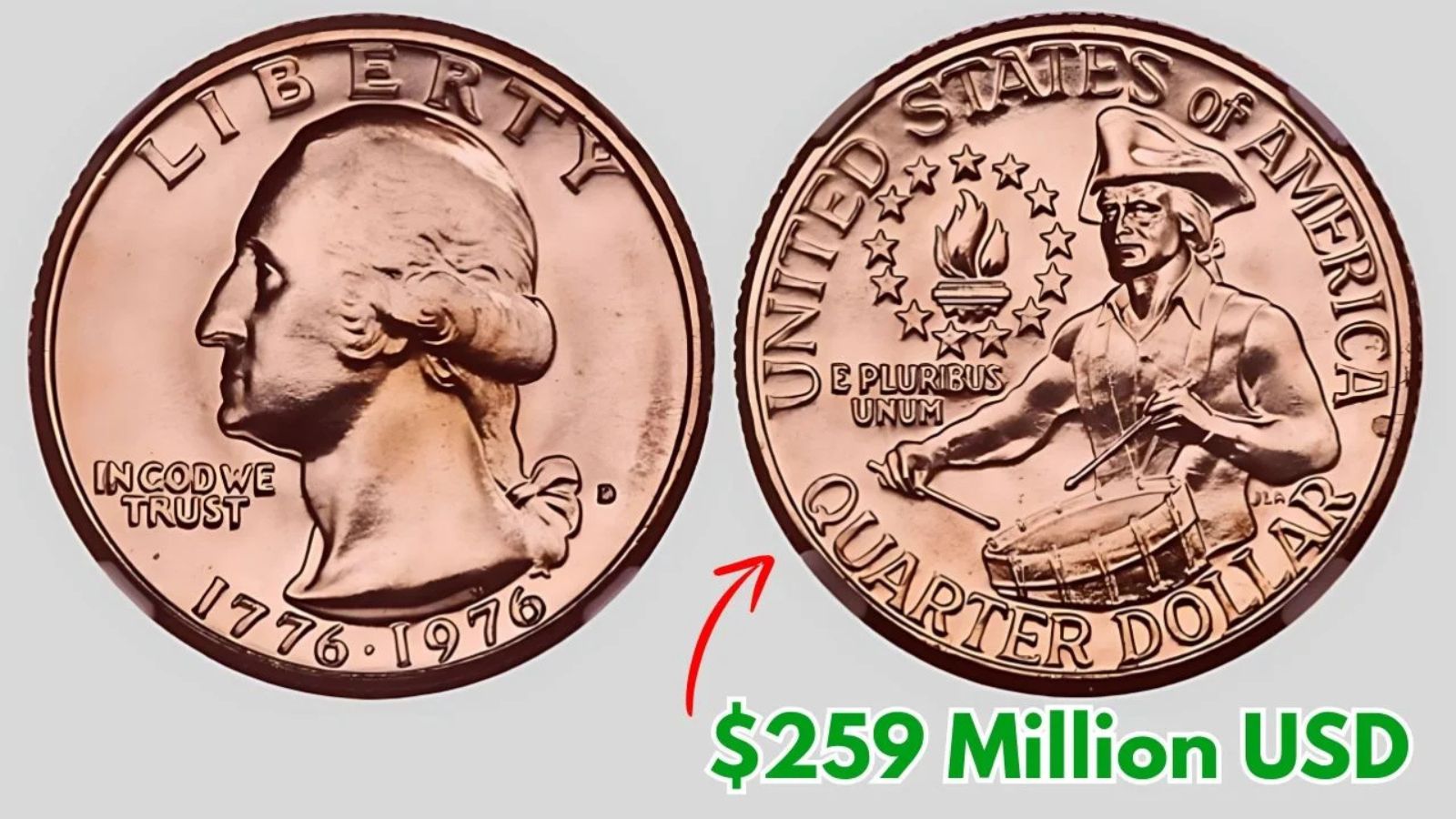 Rare Bicentennial Quarter coins